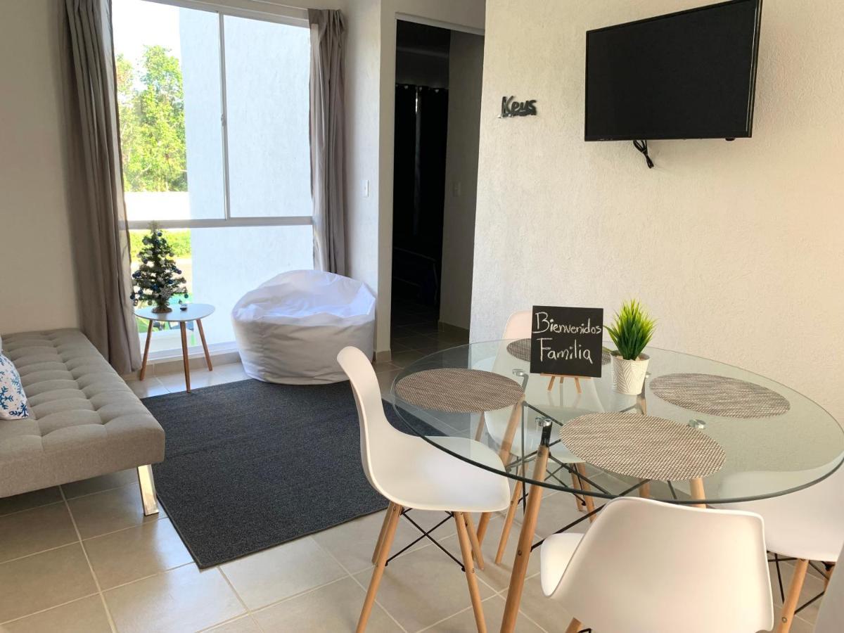 Departamento Vacacional 2 Habitaciones Vista A La Alberca By Eita Cancun Dış mekan fotoğraf