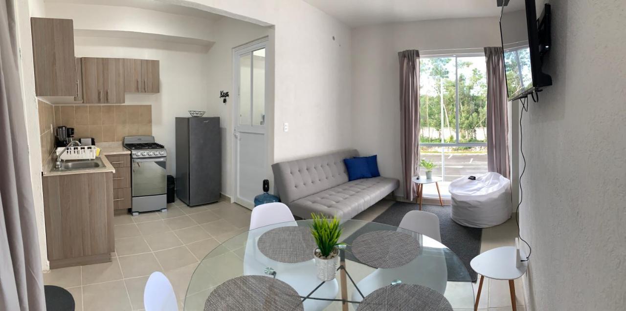Departamento Vacacional 2 Habitaciones Vista A La Alberca By Eita Cancun Dış mekan fotoğraf